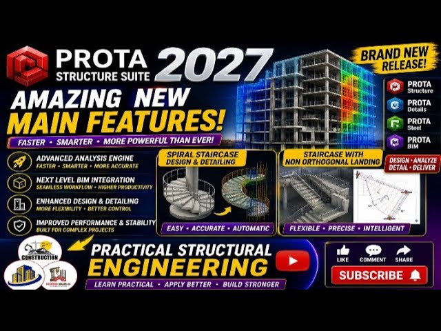 PROTA STRUCTURE SUITE 2027 – Amazing New Features | Complete Overview & Demonstration