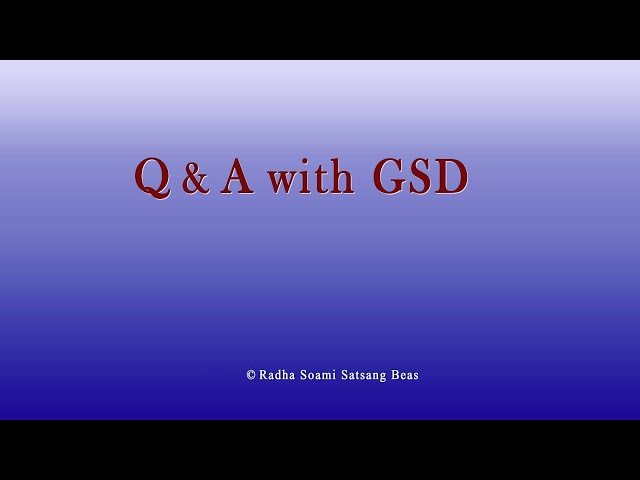 Q&A with GSD 144 Eng/Hin/Punj