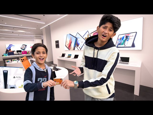 I Gave my Credit Card to my Lil Brother for 24 Hours!