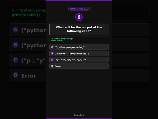 Python Strings – Common Methods Quiz