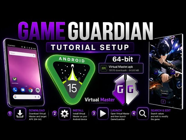 GameGuardian Android 15 Fix | Virtual Master Setup