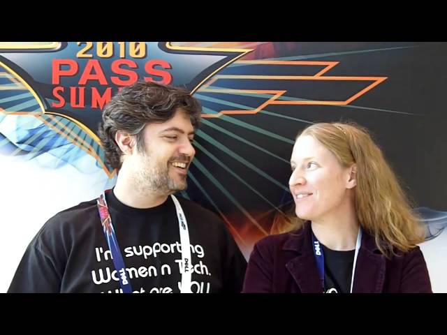 Jennifer and Sean McCown are kilted and talking about SQLPASS