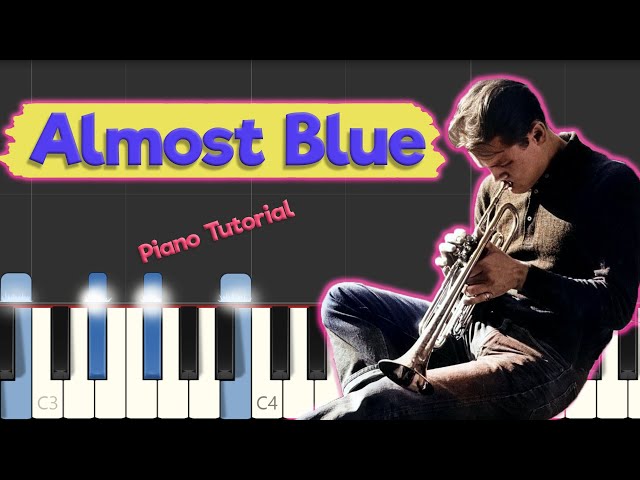 Chet Baker - Almost Blue - Jazz Piano Tutorial (~sheets and backing tracks in description!~)