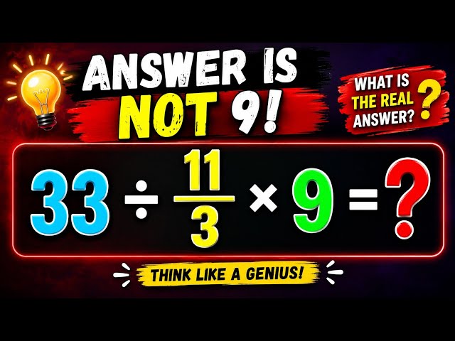 Answer is NOT 9! Solve This Simplification Question