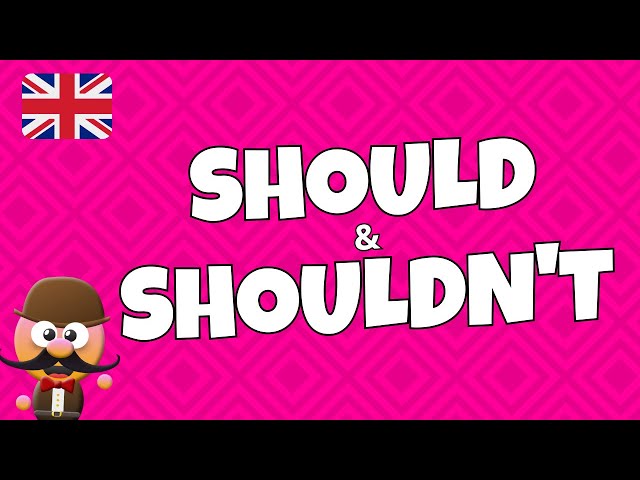 SHOULD & SHOULDN'T - INGLÉS PARA NIÑOS CON MR.PEA - ENGLISH FOR KIDS