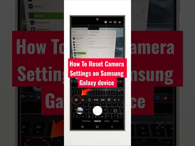 How To Reset Camera Settings on Samsung Galaxy device #samsung #tips #settings
