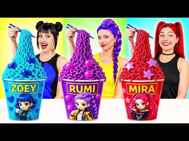Cooking Challenge with KPop Demon Hunters | Simple Kitchen Recipes by Multi DO Challenge