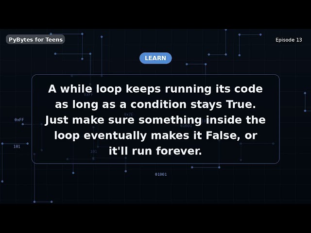 Do It Again! While Loops | Python for Teens #13