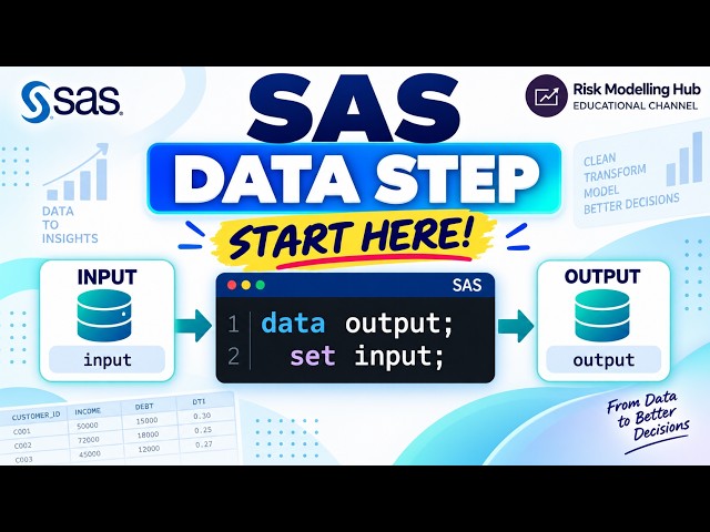 01 | SAS DATA Step Explained for Beginners | Learn SAS from Scratch for Credit Risk #creditrisk