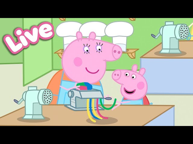 🍎 Peppa Pig Best Bites LIVE! 🐷 Peppa’s Food & Cooking Moments |  Tales Full Episodes 24/7