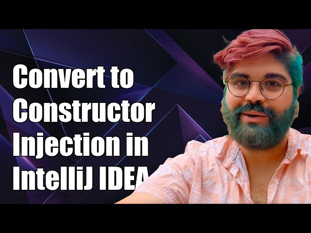 How to Convert Spring Field Injection to Constructor Injection in IntelliJ IDEA
