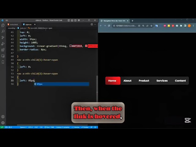 Stylish Navbar with HTML and CSS only  👌