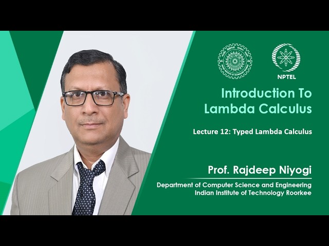 Lecture 12: Typed Lambda Calculus