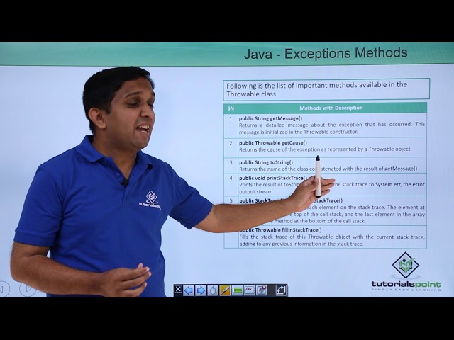 Java - Exception Methods