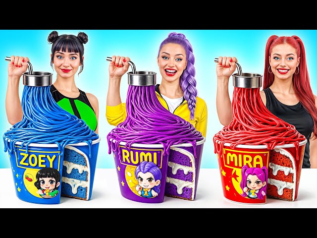 Reto De Cocina con Las Guerreras KPop | Deliciosos Trucos de Cocina por Multi DO Challenge