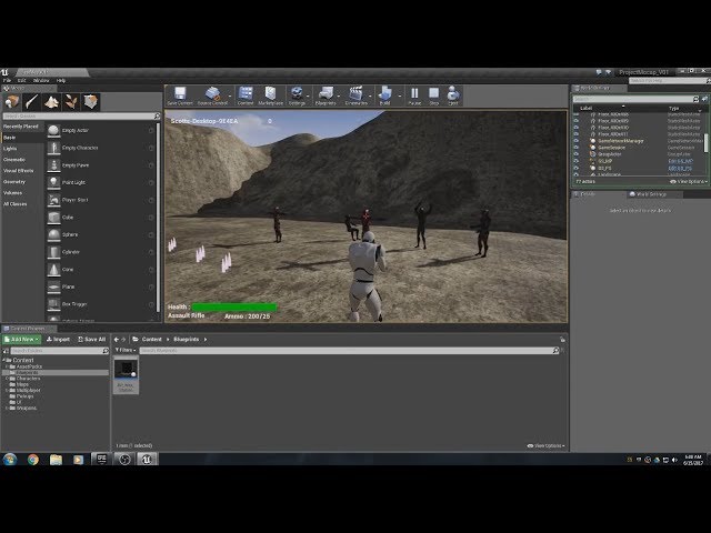 Unreal Engine 4  - Tutorial MP TPS V01 -  Basic Map Editing