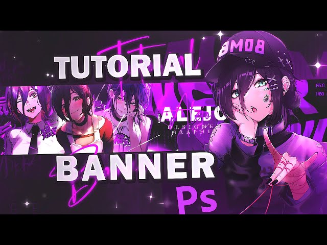 TUTORIAL: Simplistic Anime BANNER | PHOTOSHOP 2024