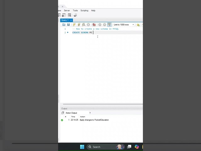How to Create schema in MYSQL  #coding #excel #sql #mysql #mysqldatabase #databasemanagement #data