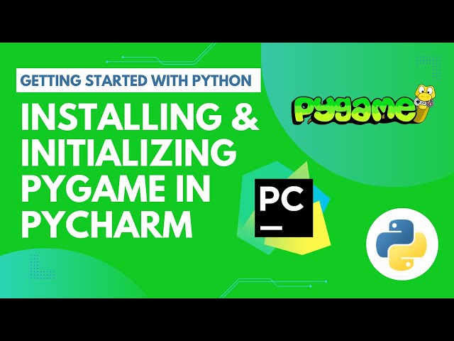 How to install and initialize pygame in pyacharm - python | Getting Started with Pygame in PyCharm