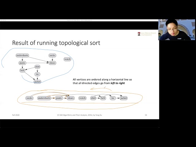 Graph algorithms (elementary): Topological sort and strongly connected components