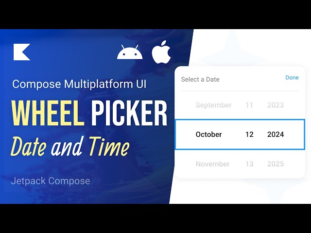 Unique type of Date/Time Picker - Available in Compose Multiplatform