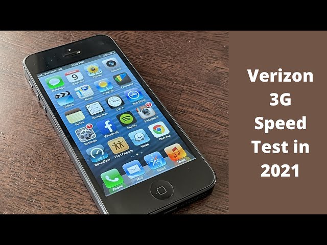 iPhone 5 with iOS 6 Verizon 3G Speed Test 2021