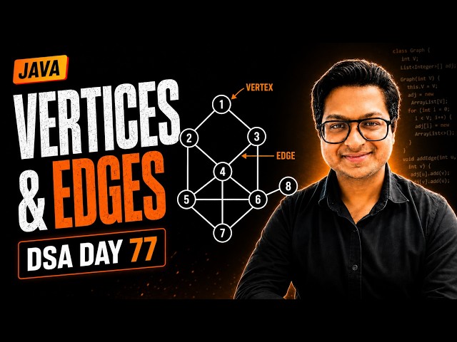 Graph Representation Using Vertices and Edges in Java | DSA Day 77