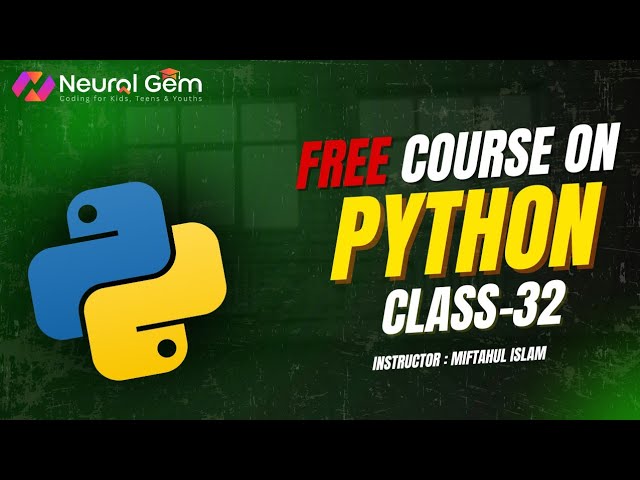 Python Bangla Class 32 - Tic Tac Toe Python Project Using Tkinter | Neural Gem