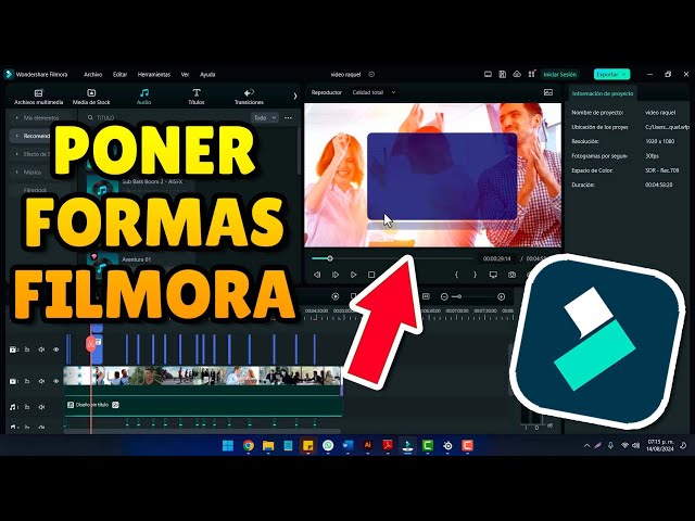 Insert or Draw Shapes Filmora 12 and 13 Tutorial