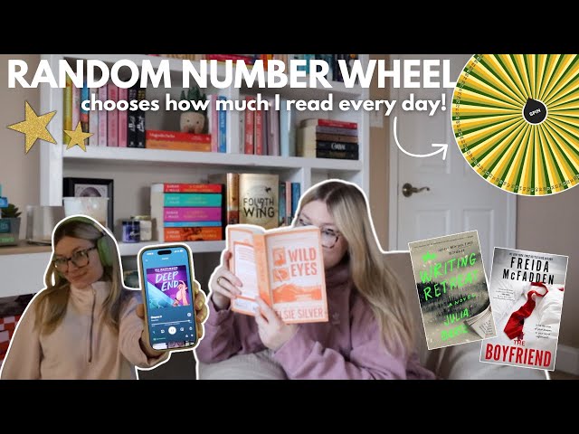 random number generator picks how much I read📖💗//READING CHALLENGE