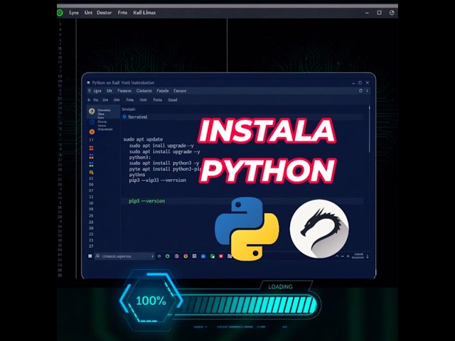 Download and Install Python on Kali Linux 🐍 Step by Step for Hackers and Programmers 🔥 #hacker #l...