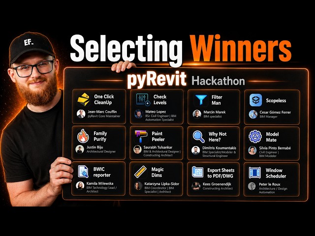 pyRevit Challenge Hackathon - Winner Announcement 🏆