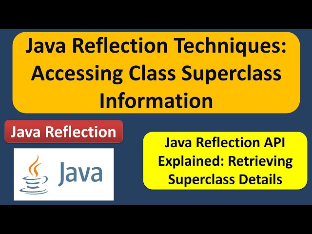 Java Reflection Techniques: Accessing Class Superclass Information | Reflection in Java