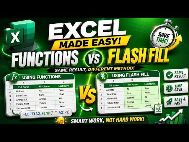 Excel Flash Fill Secrets That Replace Formulas Instantly