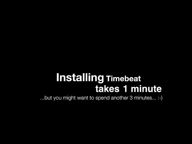 Timebeat Install is EaSy!