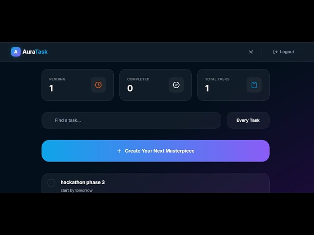 Spec-Driven Full-Stack Todo App | Next.js, FastAPI & Neon DB