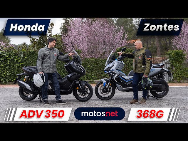 🤩 Honda ADV 350 vs Zontes 368G 2025 / ¡El enfrentamiento del año! / Review / Comparativa / motos.net