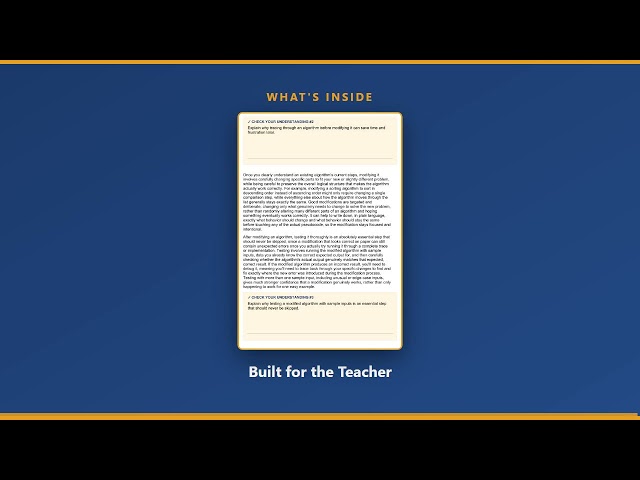 Grade 7 Computer Science: Selecting & Modifying Algorithms — 7.AP.A.01