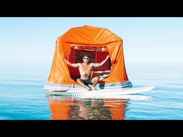 Surviving 24 Hours In A Floating Tent At Sea