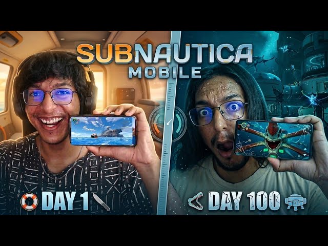 I Survived 100 Days in Subnautica Mobile! 😱🌊 | 100 Days Survival Challenge