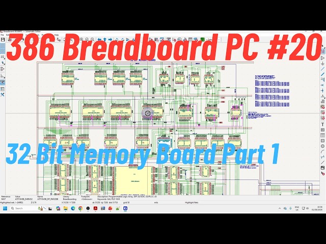 386 Breadboard PC #20 32 Bit Memory Board Part 1