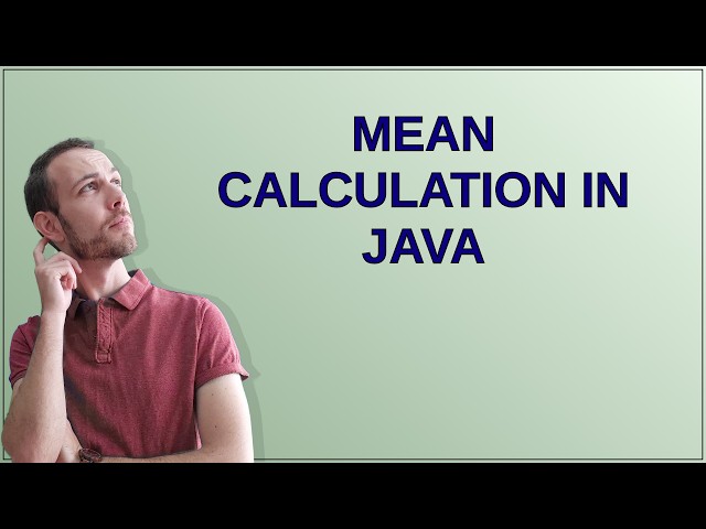 Codereview: Mean calculation in Java