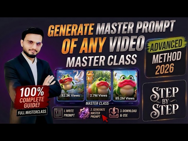 How to Generate Master Prompt from Any Video | AI Video Prompt Reverse Engineering (2026)