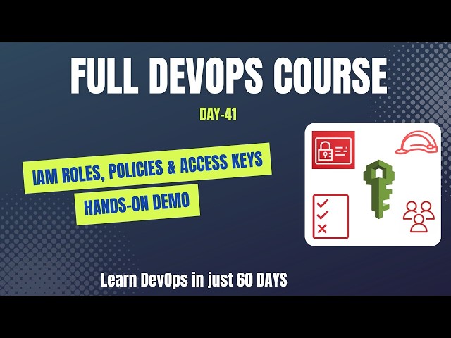 AWS IAM Tutorial | Roles, Policies & Access Keys Step-by-Step for Beginners | Day 41