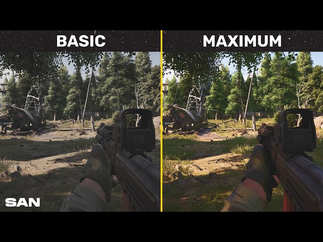 Arena Breakout: Infinite | Basic vs Maximum | PC Graphic Settings Comparison
