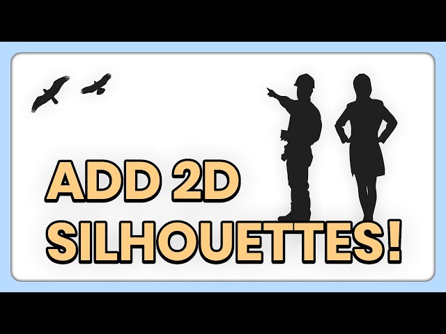How to Add 2D People and Bird Silhouettes to Any Architectural Program! (Revit, SketchUp, AutoCAD)