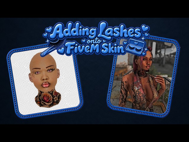 How to Add Lashes to FiveM Skins | Photoshop 2020 Tutorial