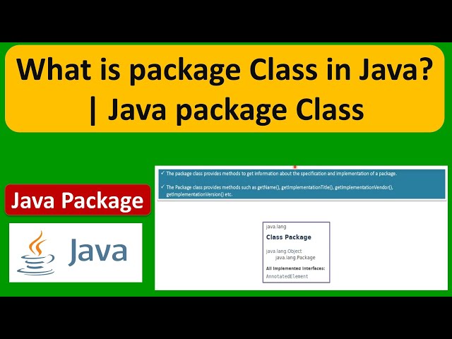 What is package Class in Java?  | Java package Class | Java Tutorial