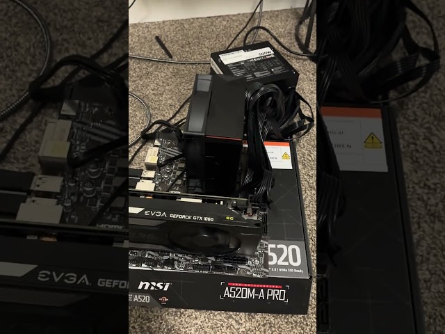 Testing parts to make sure they work before building #testparts #ryzen #amd #gtx1060 #nvidia