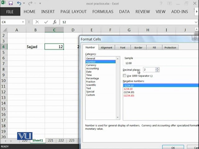 MS Excel: Introduction | Introduction to Computing | CS101_Topic220